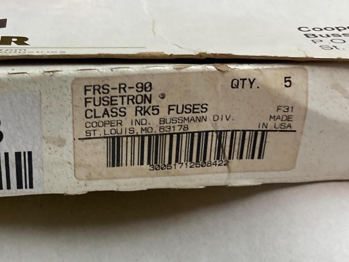 Cooper Bussmann,FRS-R-90,Class RK5 Fuses BOX OF 3