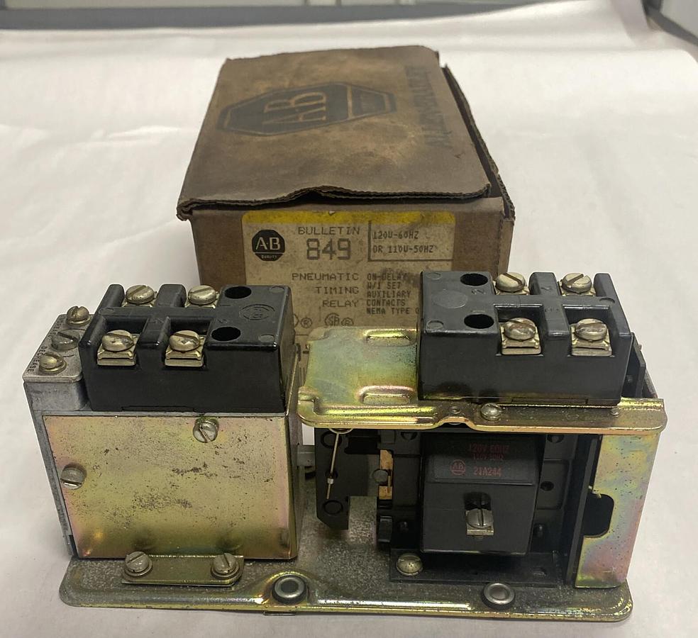 ALLEN-BRADLEY,849-ZOD321,SERIES B PNEUMATIC TIMING RELAY NEW