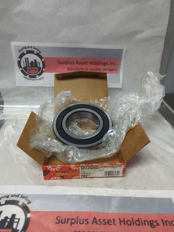 FAG,6213.2RSR.C3,DEEP GROOVE BALL BEARING 65MM BORE NOS