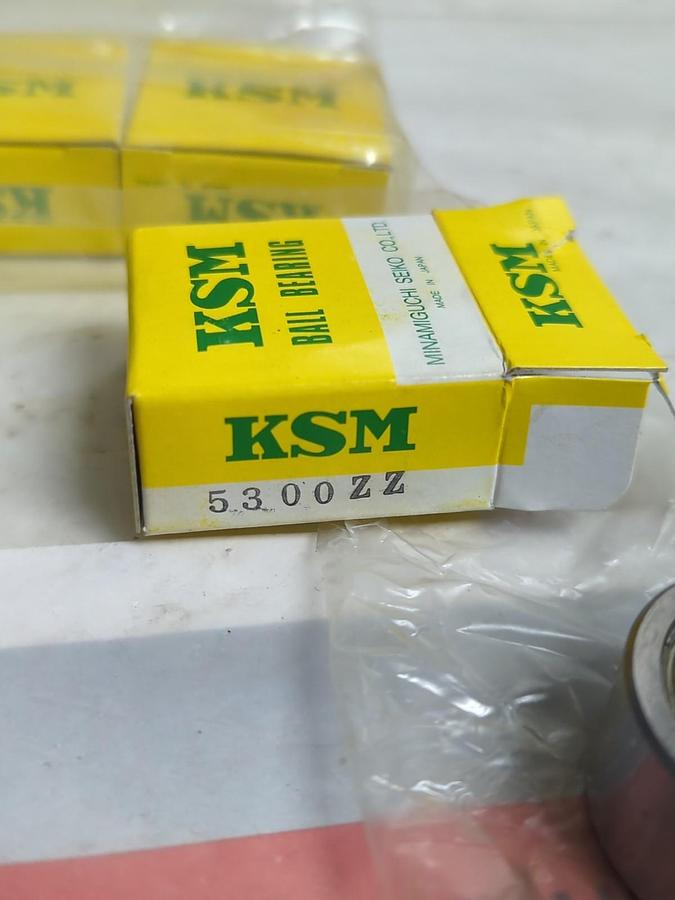 KSM,5300ZZ,ANGULAR CONTACT BEARING 10X35X19MM LOT OF 4 NOS