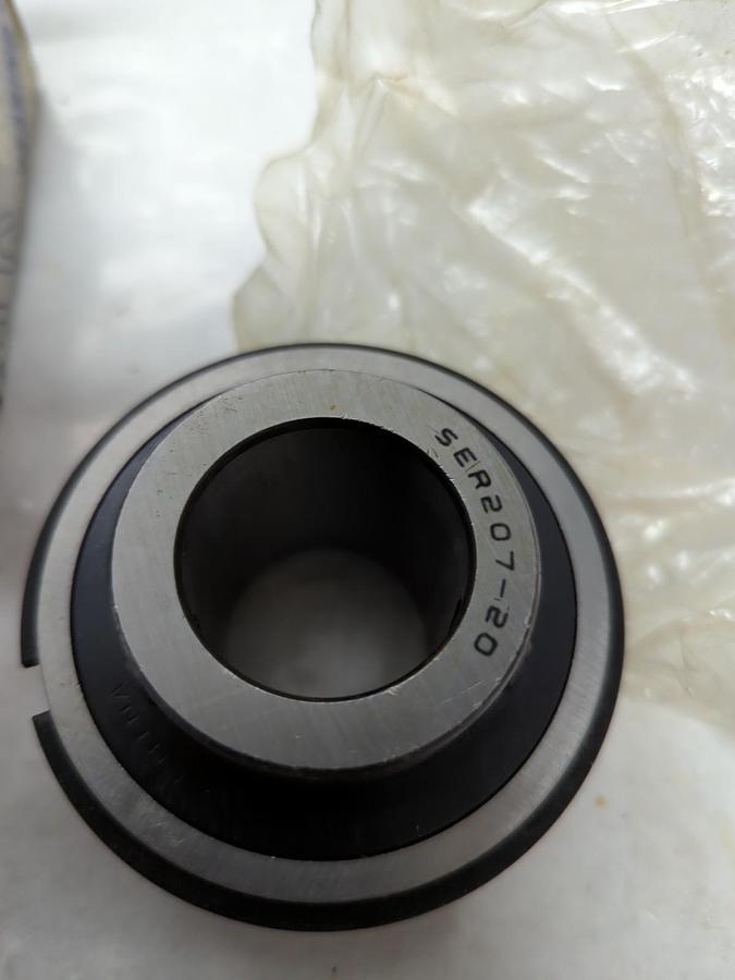 TR BEARINGS,SER-207-20,INSERT BEARING WITH COLLAR AND SNAP RING NOS