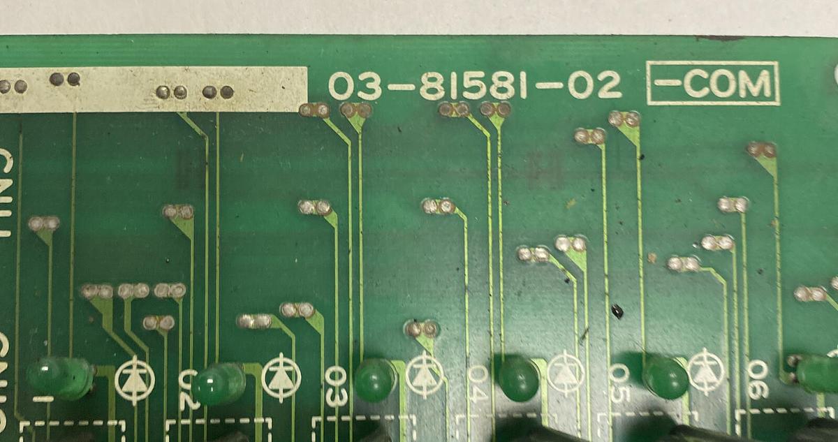 Used MITSUBISHI,03-81581-02,RELAY BOARD