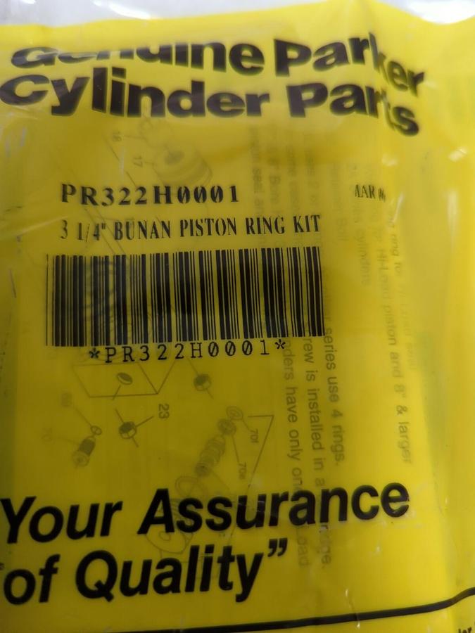 Used PARKER,PR322H0001 1-1/4,BUNAN PISTON RING KIT NEW
