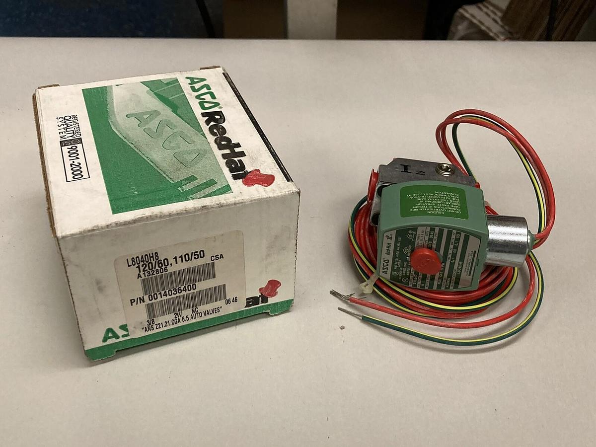 Asco,L8040H8,3/8 Inch Gas Shutoff Solenoid Valve
