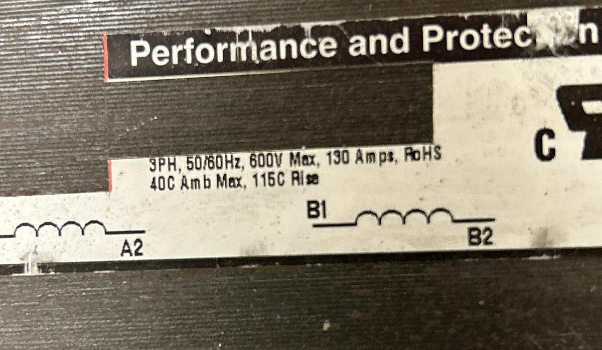 INDUSTRIAL SOLUTIONS,NA,GLOBE INDUCTOR TRANSFORMER 3PH 50/60HZ 600V 130A