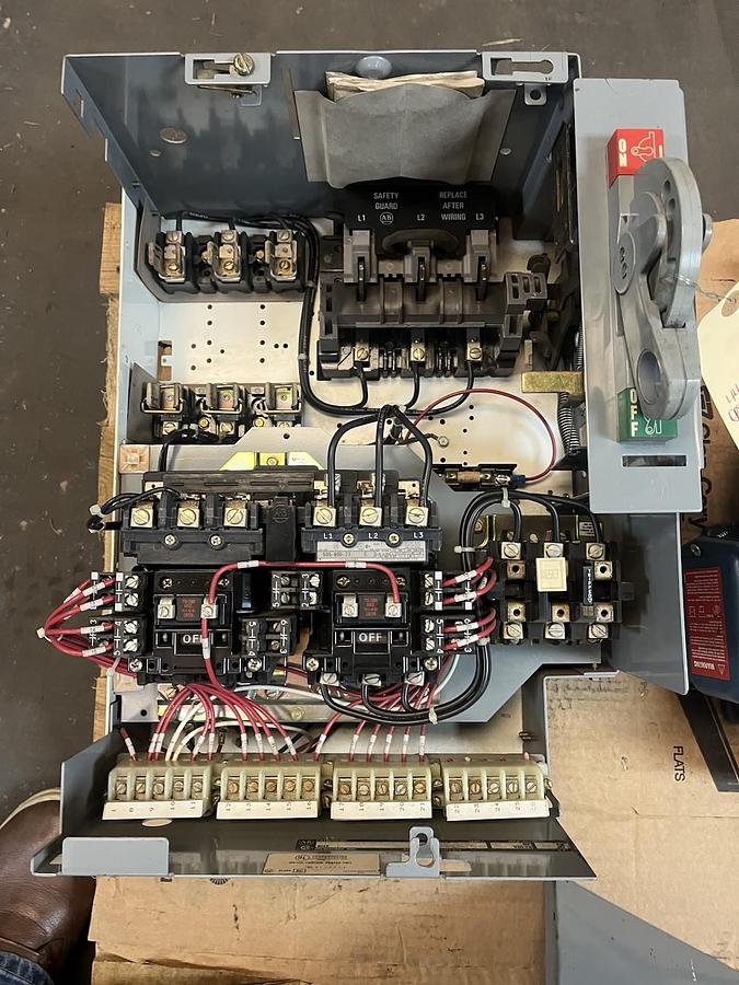 Used ALLEN BRADLEY,2106B,SIZE 1 REVERSING STARTER FUSED MCC BUCKET 505-BOD-23