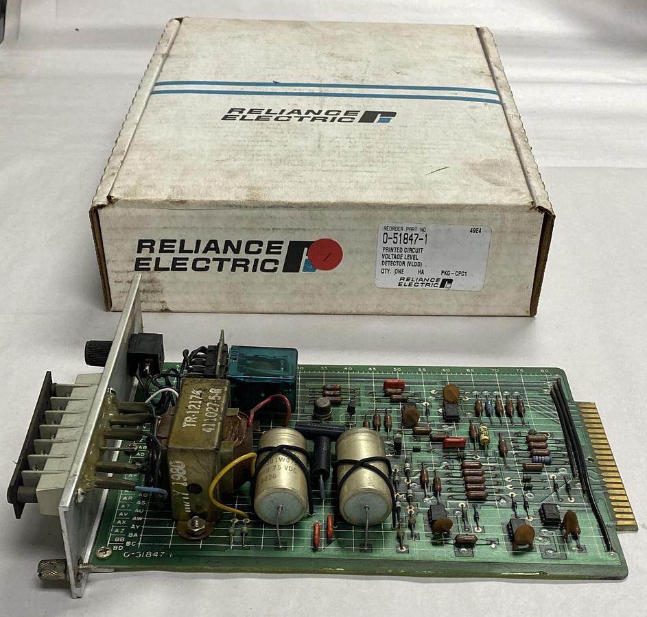 Used Reliance,0-51847-1,Voltage Level Detector Circuit Board
