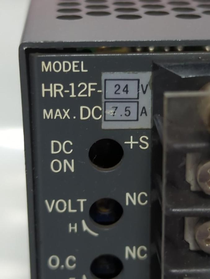 Used NEMIC LAMBDA,HR-12F-24V,POWER SUPPLY 100-120VAC 50/60HZ PRE-OWNED