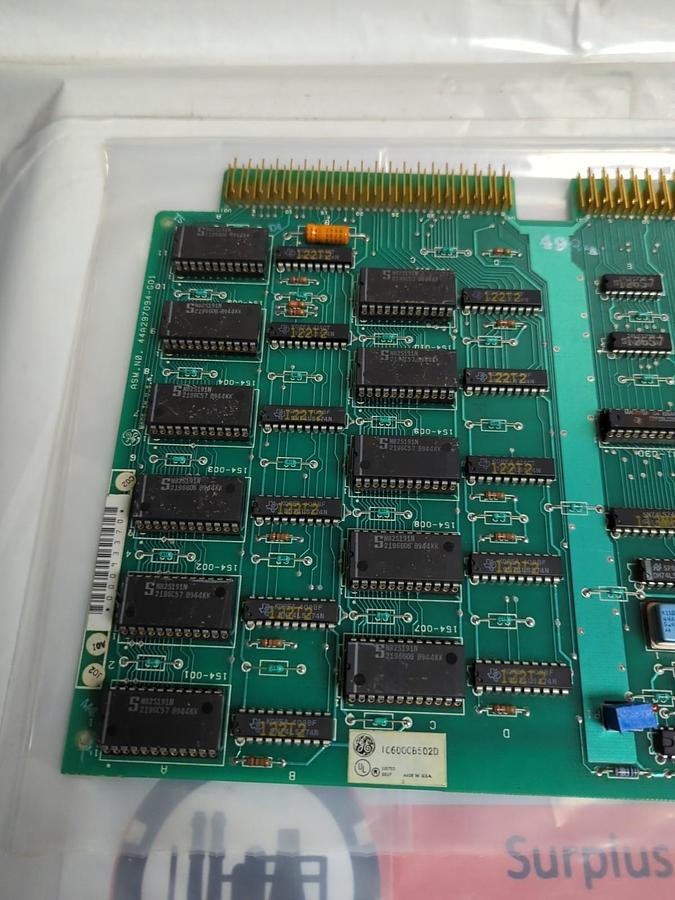 Used GE,IC600 CB502D,EXPANDED LOGIC CONTROL BOARD PRE-OWNED