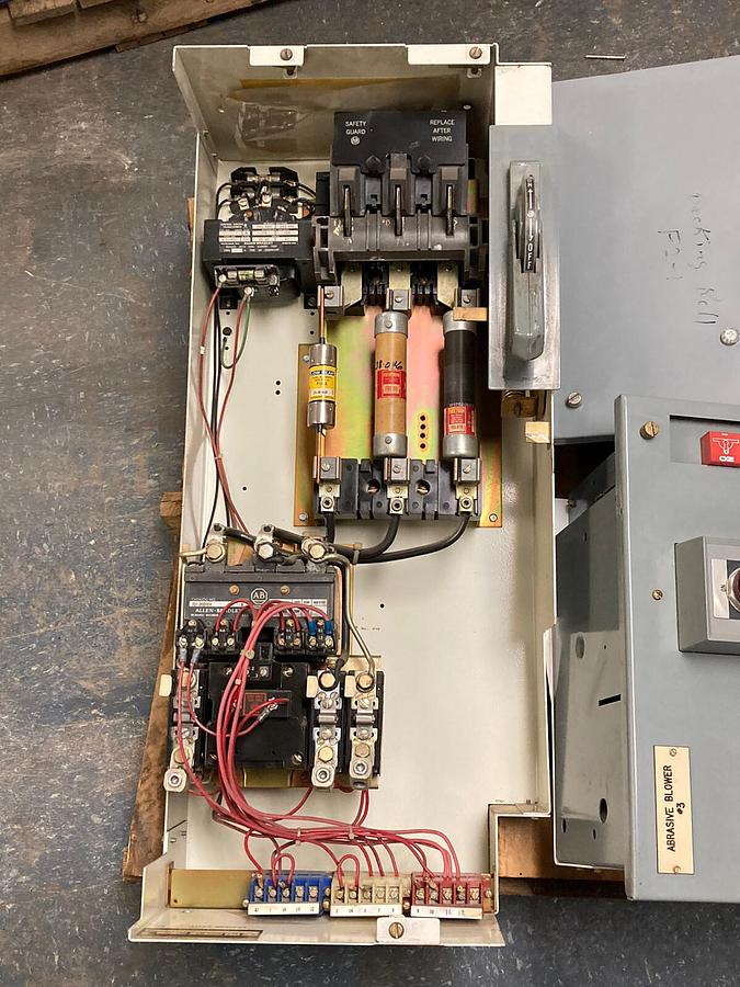 Used Allen-Bradley,2100 2112B,Size 3  Fused MCC 32 INCH Starter Feeder Bucket