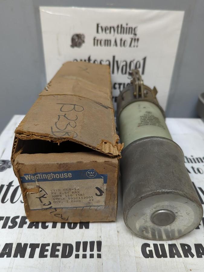 WESTINGHOUSE,CLS-15 591C142G05,FUSE 150 AMP 2.54 KV NOS