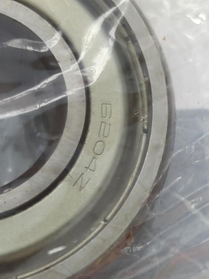 Used NSK,6204Z,DOUBLE METAL SHIELDED BALL BEARING LOT OF 3 PRE-OWNED