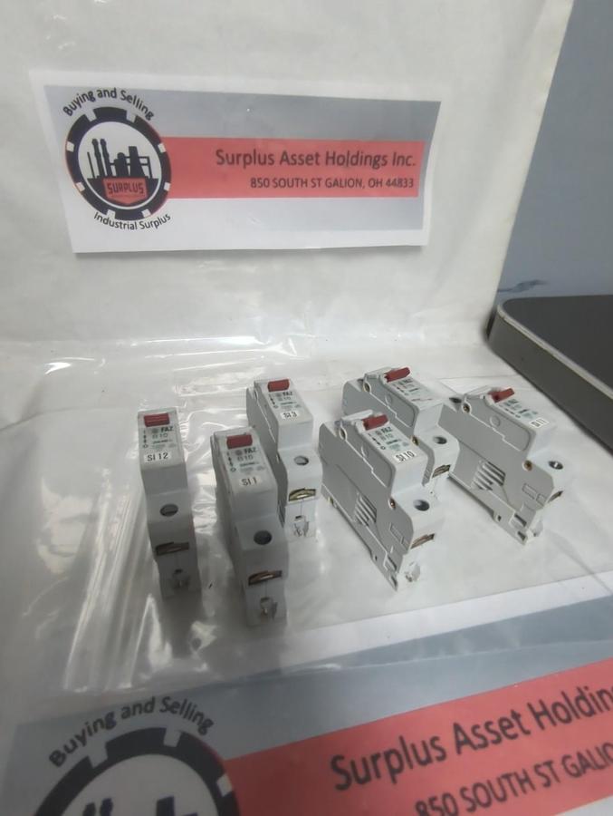 Used MOELLER,FAZ B10,CIRCUIT BREAKER 1P 230/400 AC LOT OF 6 PRE-OWNED