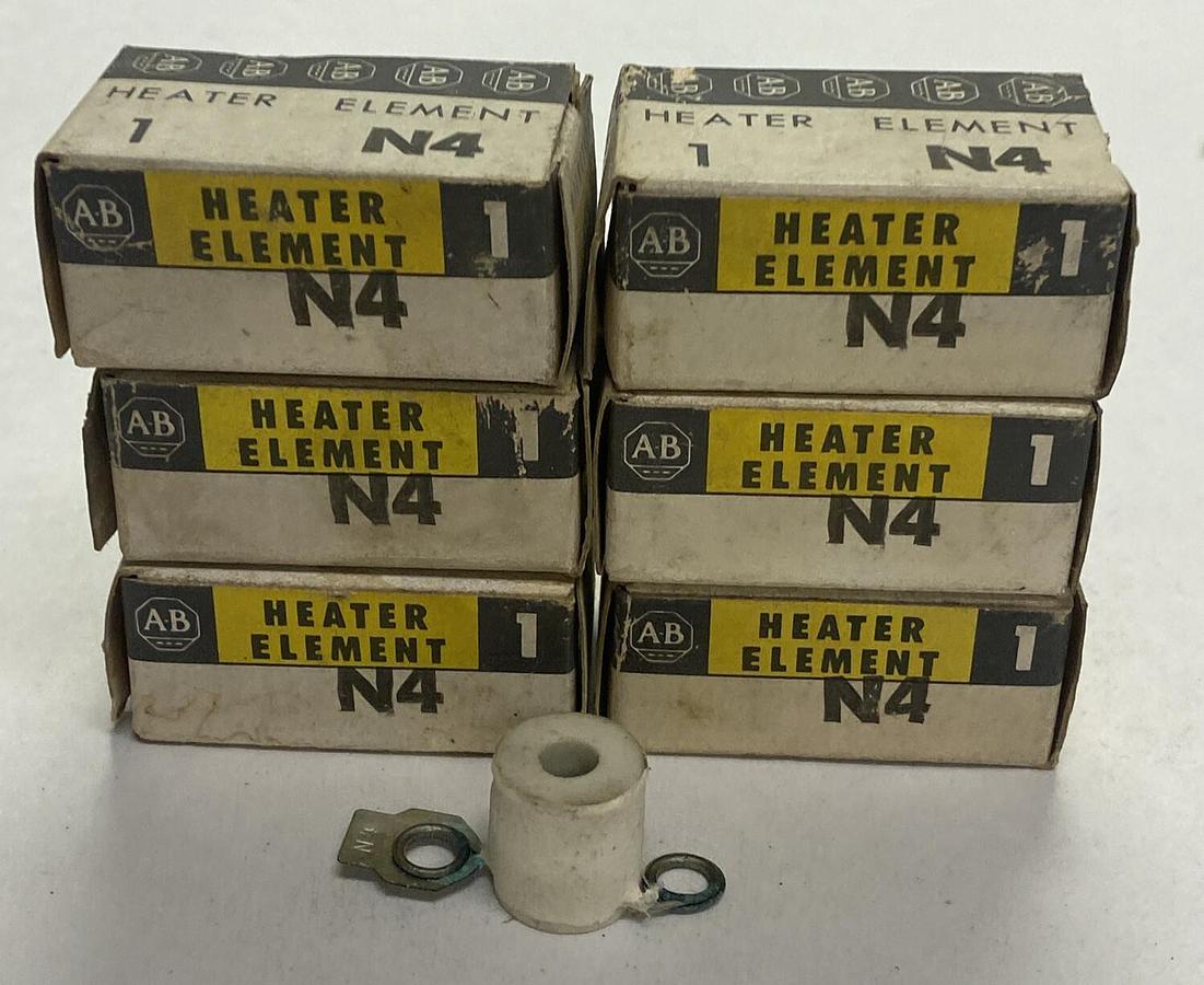 ALLEN BRADLEY,N4,OVERLOAD RELAY HEATER ELEMENT LOT OF 6 NOS