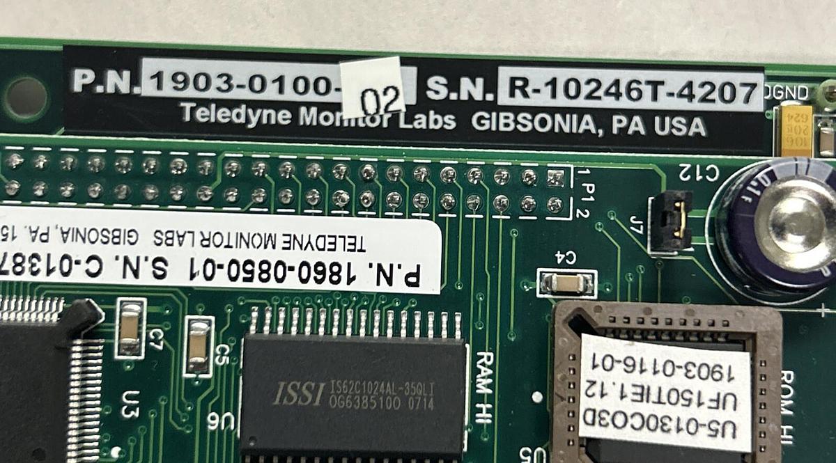 Used TELEDYNE,1903-0100-02,TIE MOTHERBOARD PC BOARD