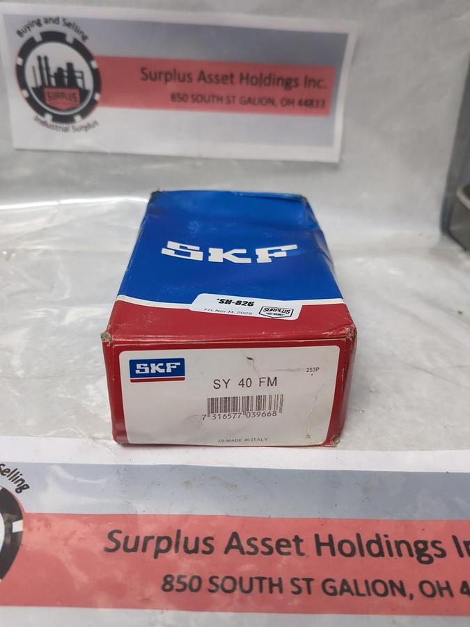 SKF,SY40 FM,PILLOW BLOCK BEARING 40MM BORE NOS