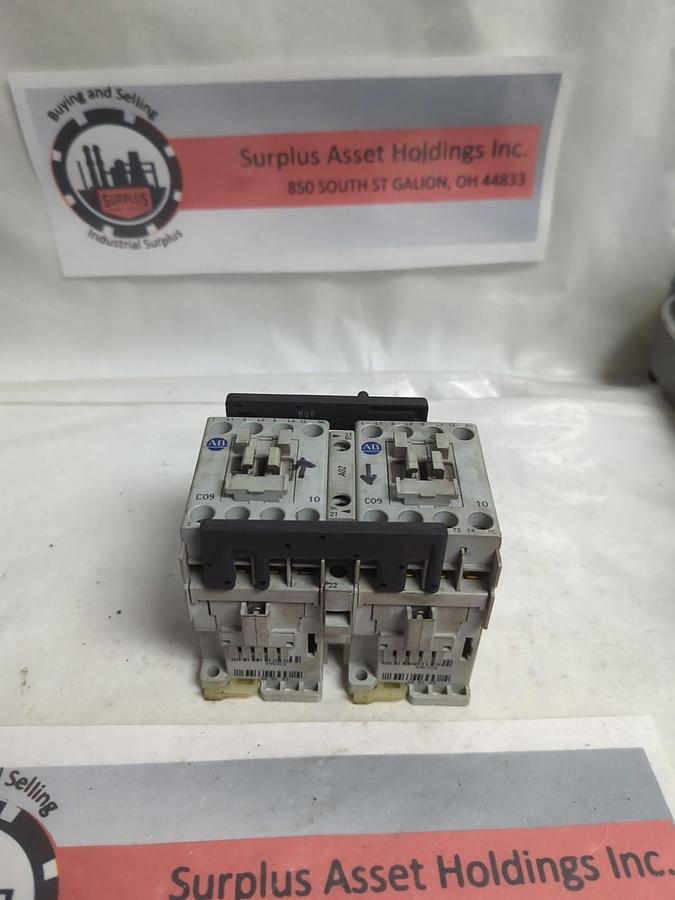 Used ALLEN BRADLEY,104-C09D22,REVERSING STARTER/CONTACTOR PRE-OWNED