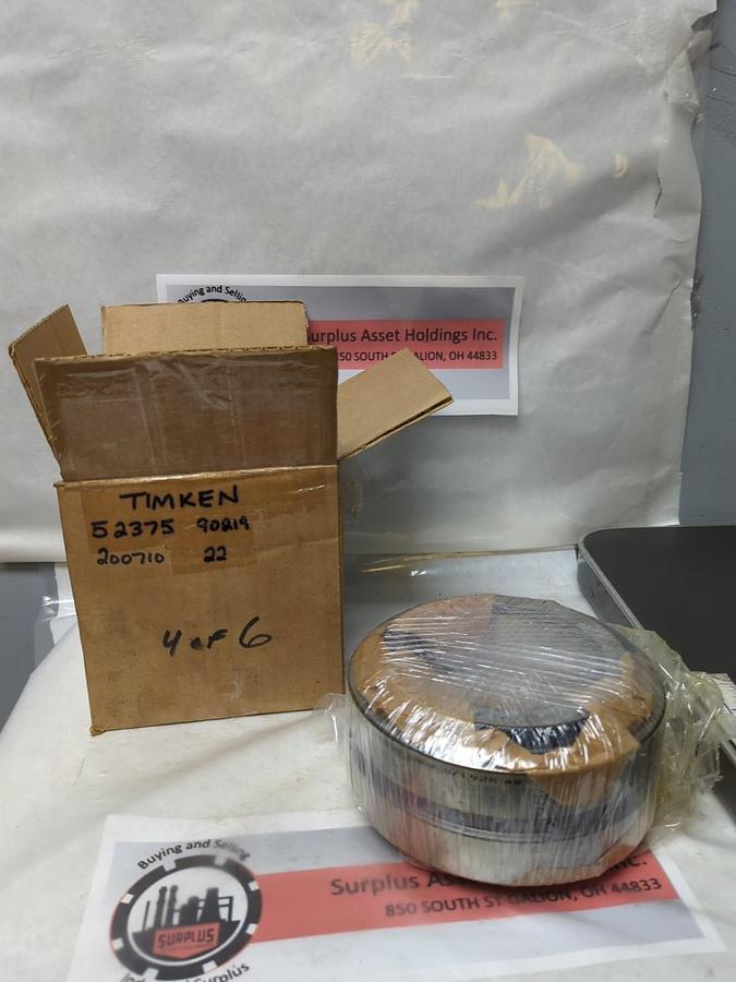 TIMKEN,52375-90219,COMPLETE DOUBLE ROW ROLLER BEARING 3-3/4 IN BORE 6-3/8 IN OD