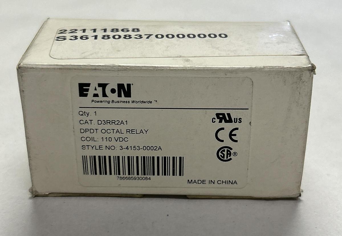 Used EATON,D3RR2A1,GENERAL PURPOSE RELAY NEW