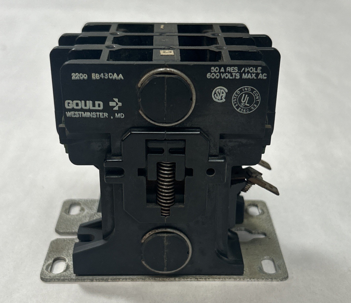 Used GOULD,2200EB430AA,CONTACTOR 50A 600V