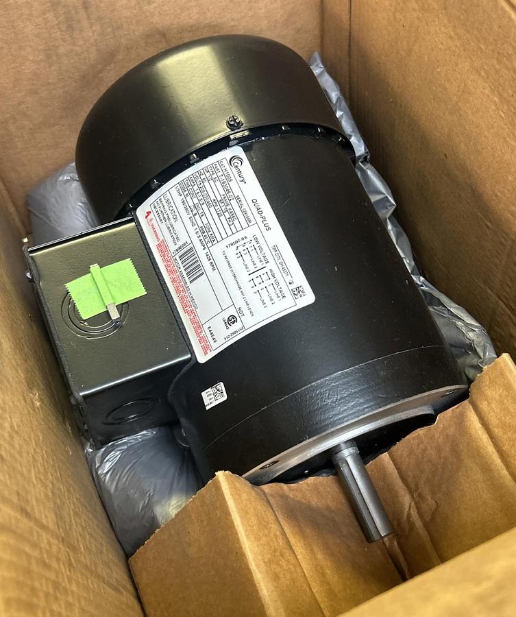 CENTURY,H1005,QUAD PLUS MOTOR 1/2HP 1725RPM 208-230/460V KA56C FRAME NOS