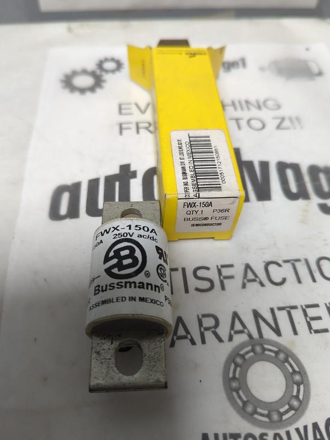 COOPER BUSSMANN,FWX-150A,SEMICONDUCTOR 150 AMP FUSE NOS
