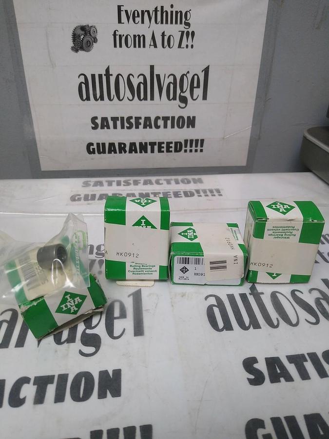 INA,HK0912,METRIC CAGED DRAWN CUP NEEDLE ROLLER BEARING LOT OF 4 NOS