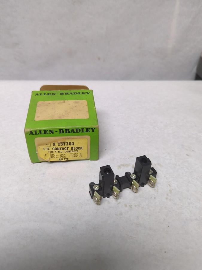 ALLEN-BRADLEY,X 137704,L.H. CONTACT BLOCK NOS