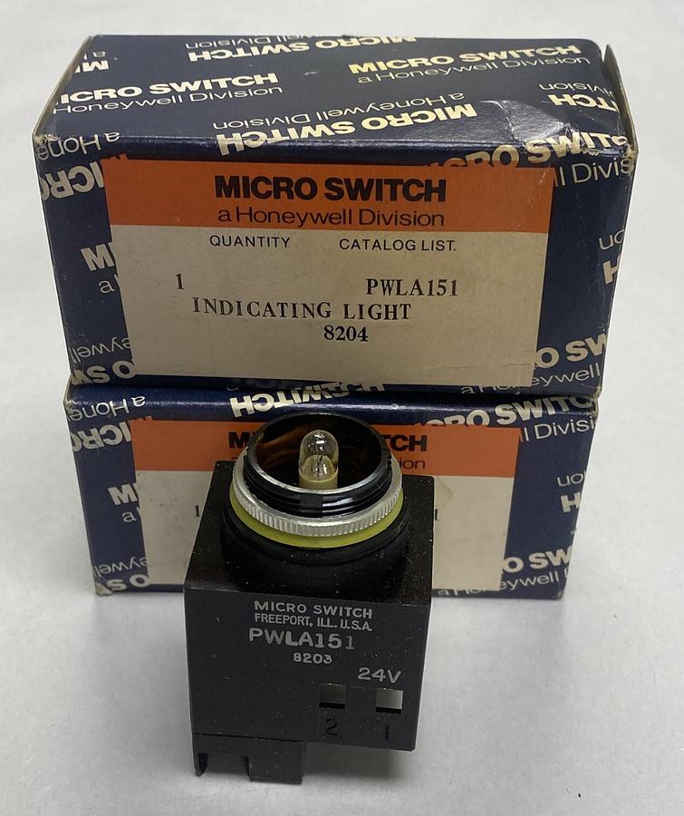 Honeywell Micro Switch,PWLA151,Indicating Light Lot Of 2 NOS