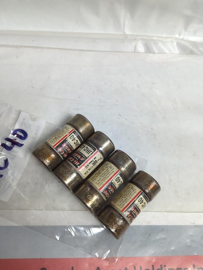 Used BUSSMANN,JHC-40,HI-CAP 40 AMP FUSE LOT OF 4 PRE-OWNED
