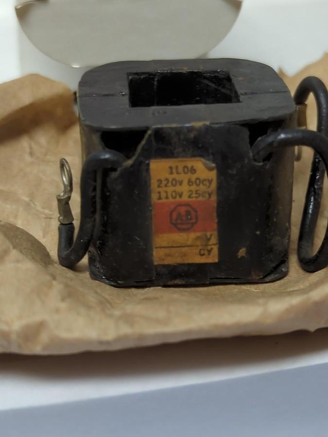 Used ALLEN BRADLEY,1L06,COIL 220V 60CY 110V 25CY LOT OF 2 PRE-OWNED