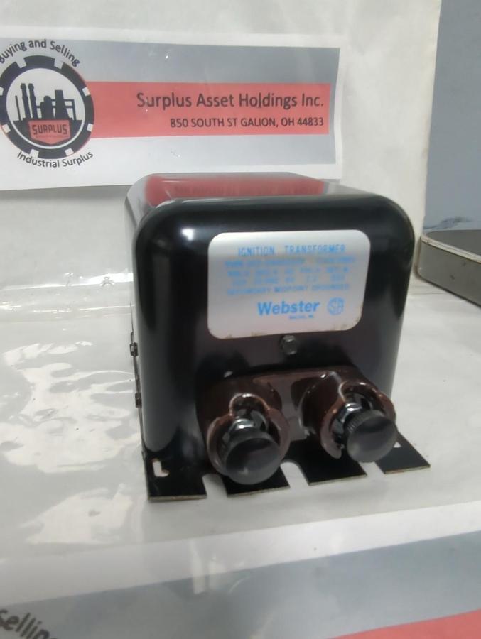 Used WEBSTER,312-24A0202V,IGNITION TRANSFORMER PRE-OWNED