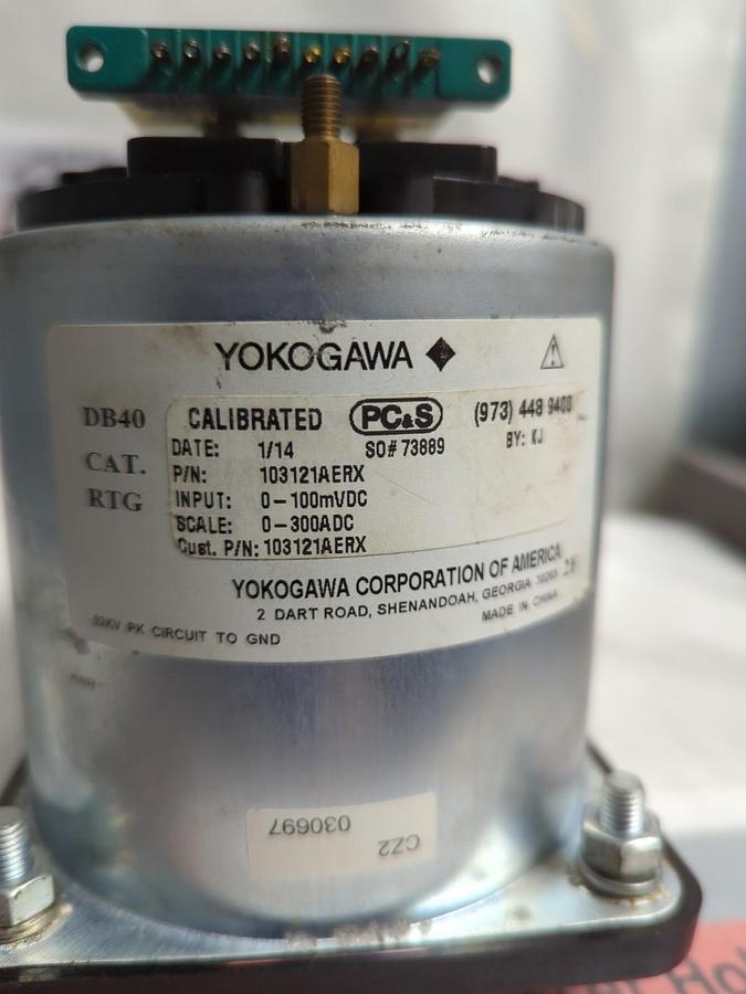 Used YOKOGAWA,103121AERX,PANEL METER 0-300 FPM PRE-OWNED