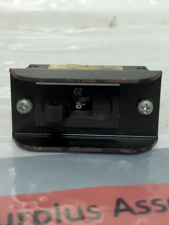 Used CARLING SWITCH,CA-80-26-620-221-KG,CIRCUIT BREAKER 20 AMP PRE-OWNED