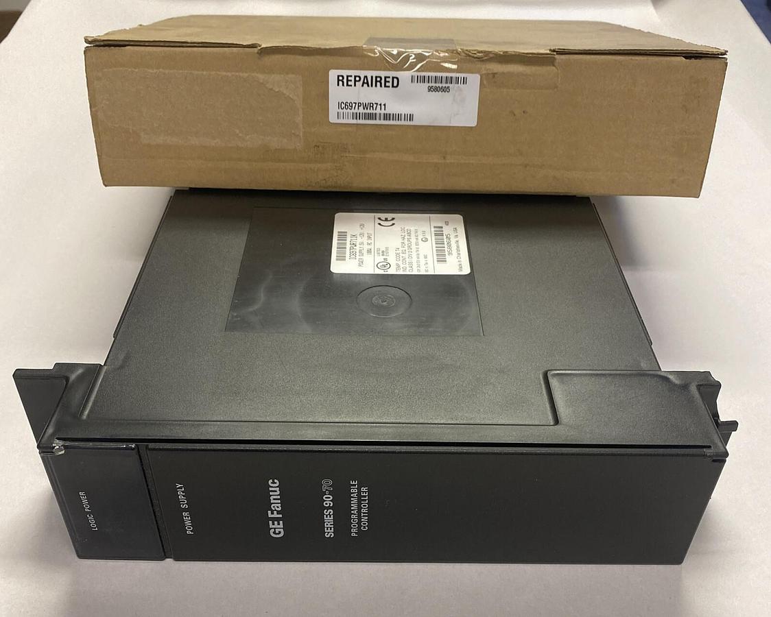 Used GE FANUC,IC697PWR711K,POWER SUPPLY MODULE REFURBISHED