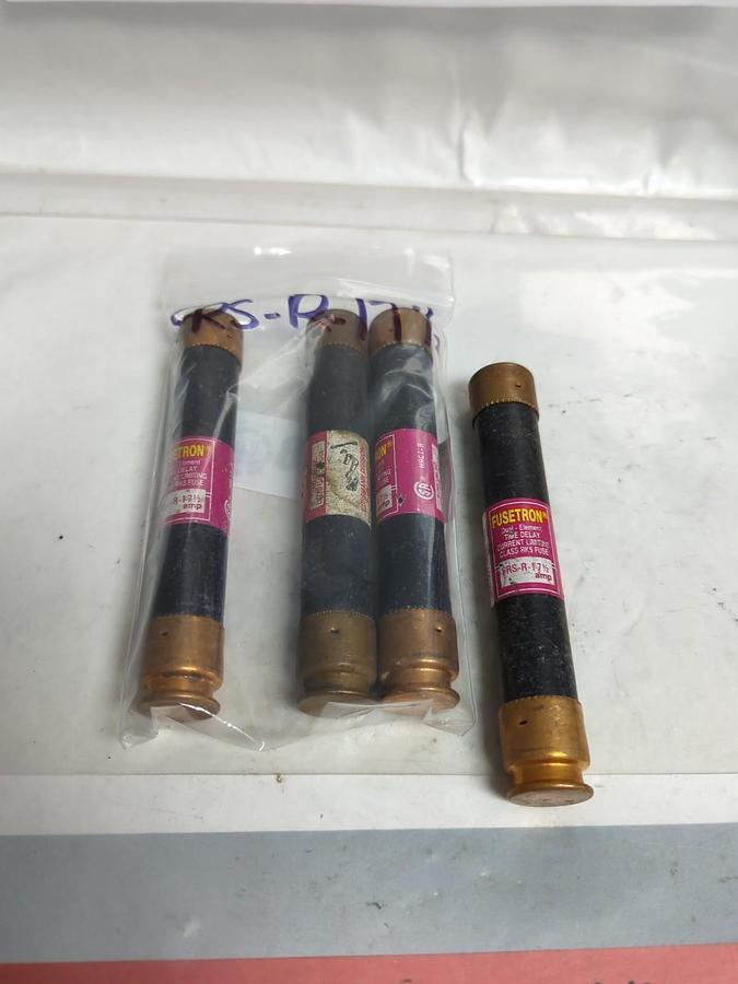 Used COOPER BUSSMANN,FRS-R-17-1/2,FUSETRON FUSE 17-1/2 AMP LOT OF 4 PRE-OWNED