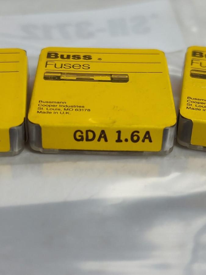 COOPER BUSSMANN,GDA1.6A,FUSE LOT OF 25 PCS NOS