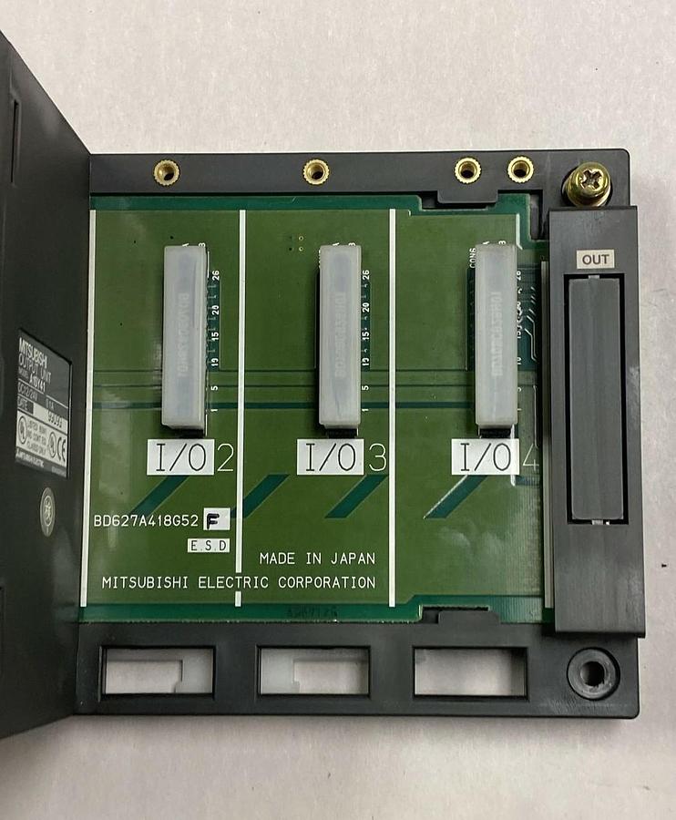 Used MITSUBISHI,A1SJHCPU,Rack W A1SX41 And A1SY41 Modules