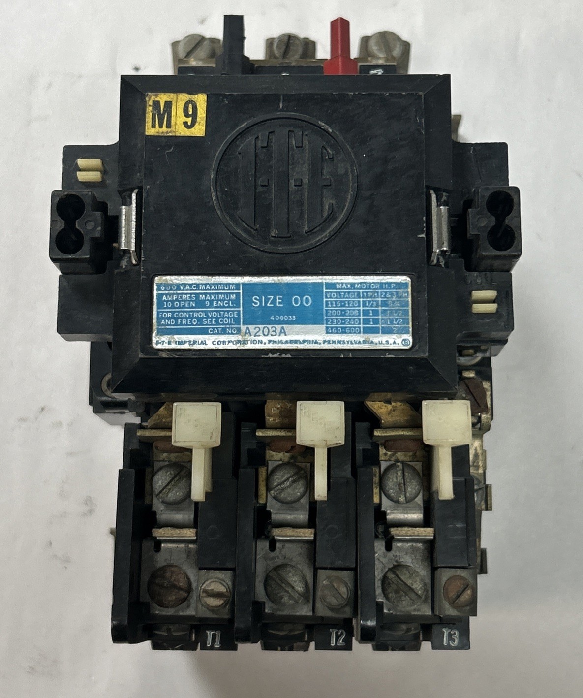 Used ITE,A203A,SIZE 00 MOTOR STARTER