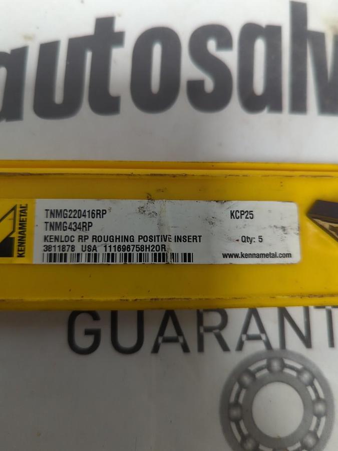 KENNAMETAL,TNMG220416RP-TNMG434RP,ROUGHING POSITIVE INSERT 5-PK NOS