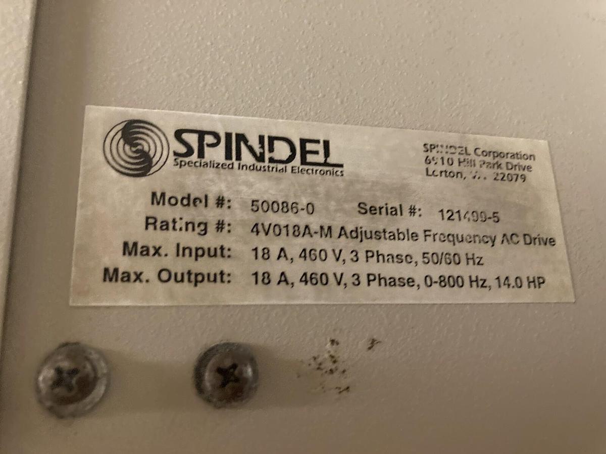 Used Spindel Master,50086-0 4V018A-M,3-Phase ADJ Frequency AC Drive 18A 460V 14.0HP