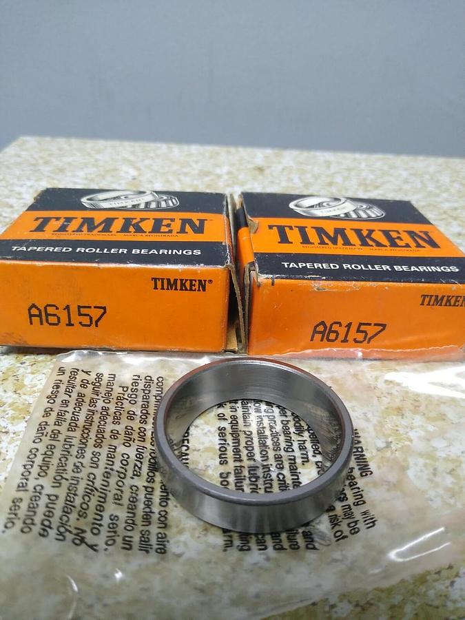 Used Timken,A6157,Roller Bearing Cup Lot of 2 NOS