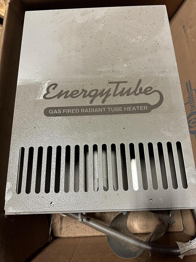 Energy Tube,ET-100,20 ft. Natural Gas Fired Radiant Tube Heater 100K BTU