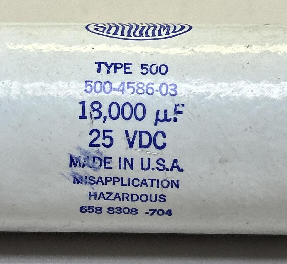 Used SANGAMD,500-4586-03,CAPACITOR 18000UF 25VDC