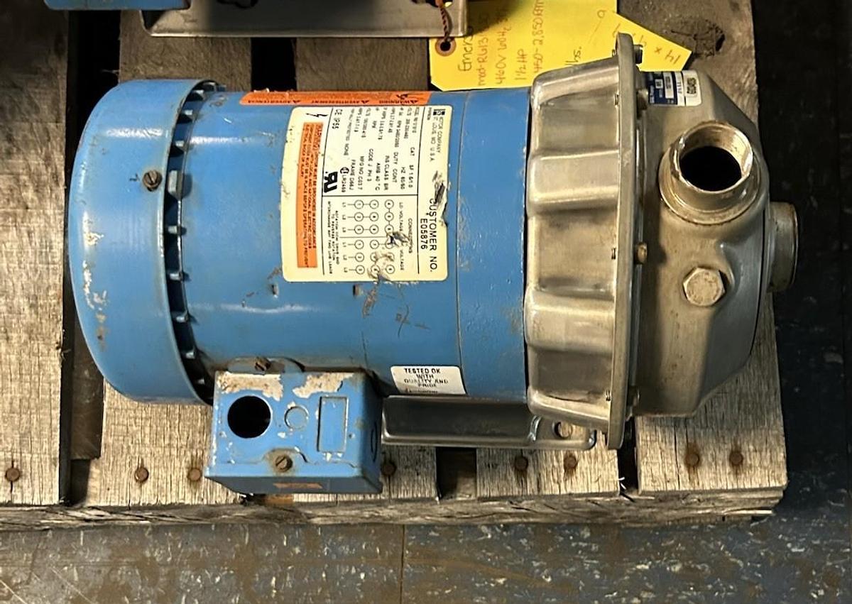 Used GOULDS PUMP,1ST1D5D4,CENTRIFUGAL PUMP 1X1-1/4-6 3/4HP 208-230/460V 3450RPM
