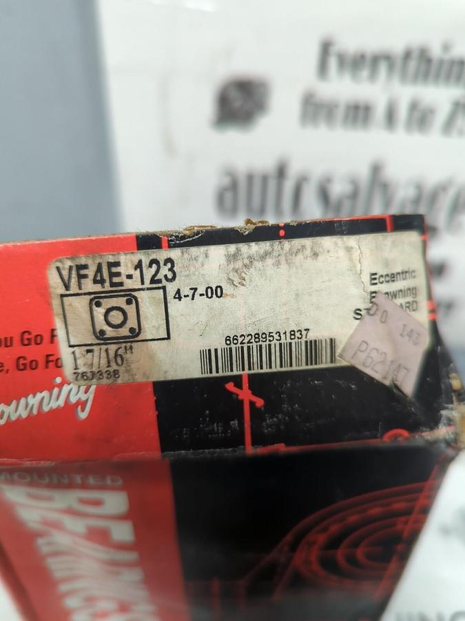 BROWNING,VF4E-123,FLANGE 4-BOLT MOUNTED BEARING 1-7/16 INCH BORE NOS