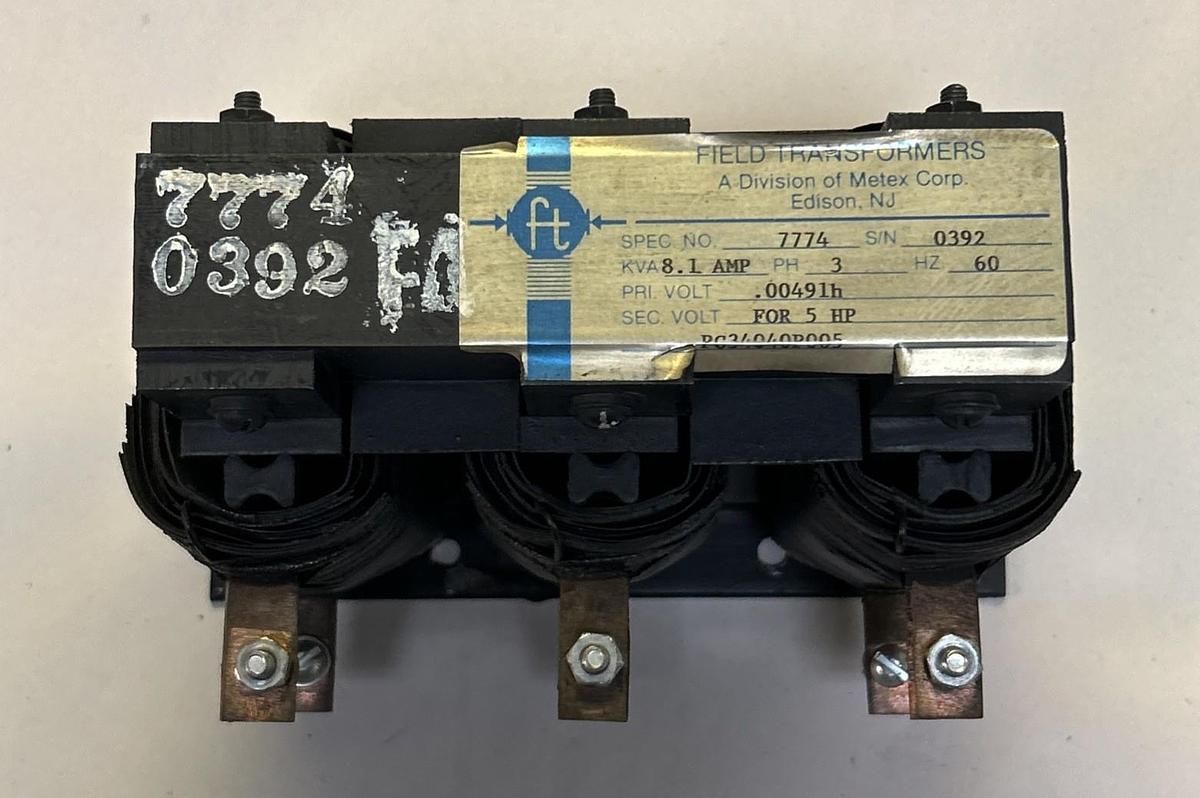 Used METEX,PC34040P005,FIELD TRANSFORMER