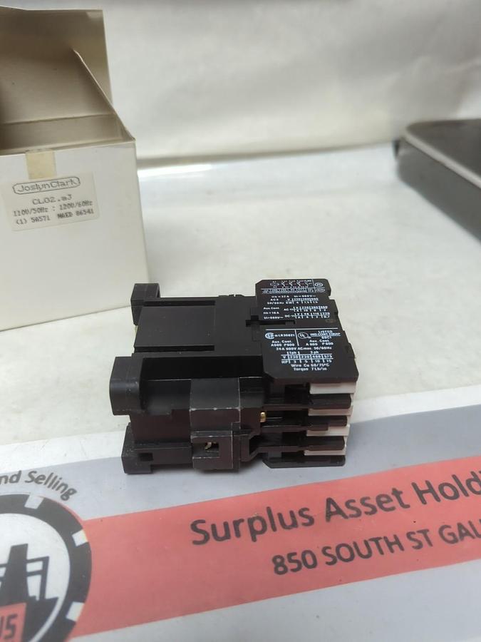JOSLYN CLARK,CL02.aJ,CONTACTOR 110/120V 50/60HZ NOS