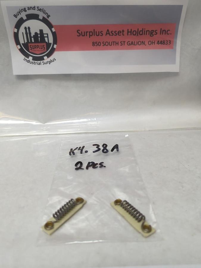 Used GENERAL ELECTRIC,K4.38A,OVERLOAD HEATER ELEMENT LOT OF 2 PRE-OWNED