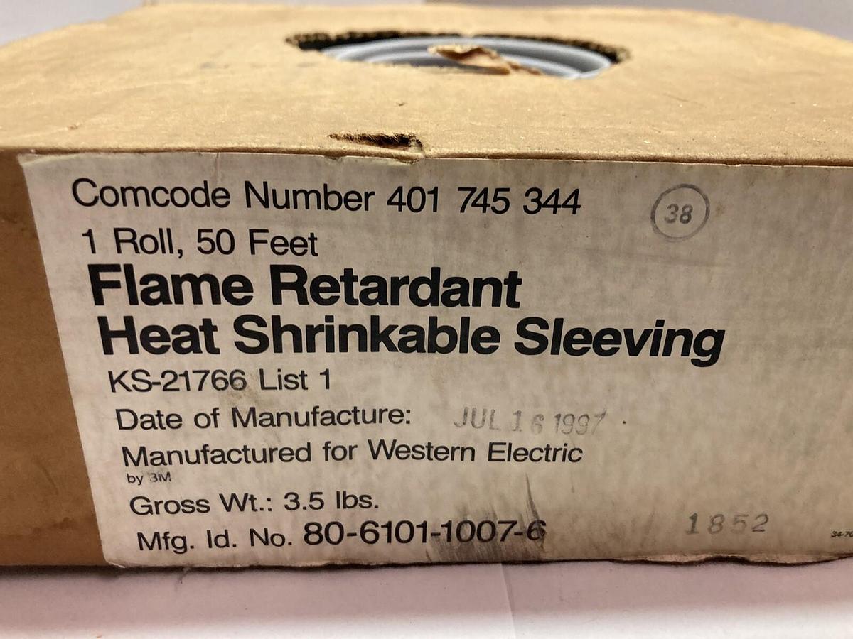 Used Western Electric,KS-21766,Flame Retardent Heat Shrinkable Sleeving